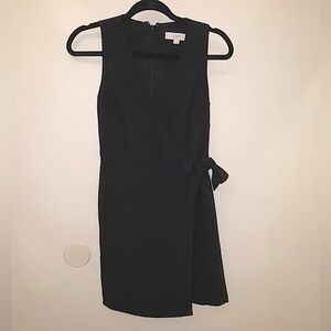 Loft wrap dress, color black